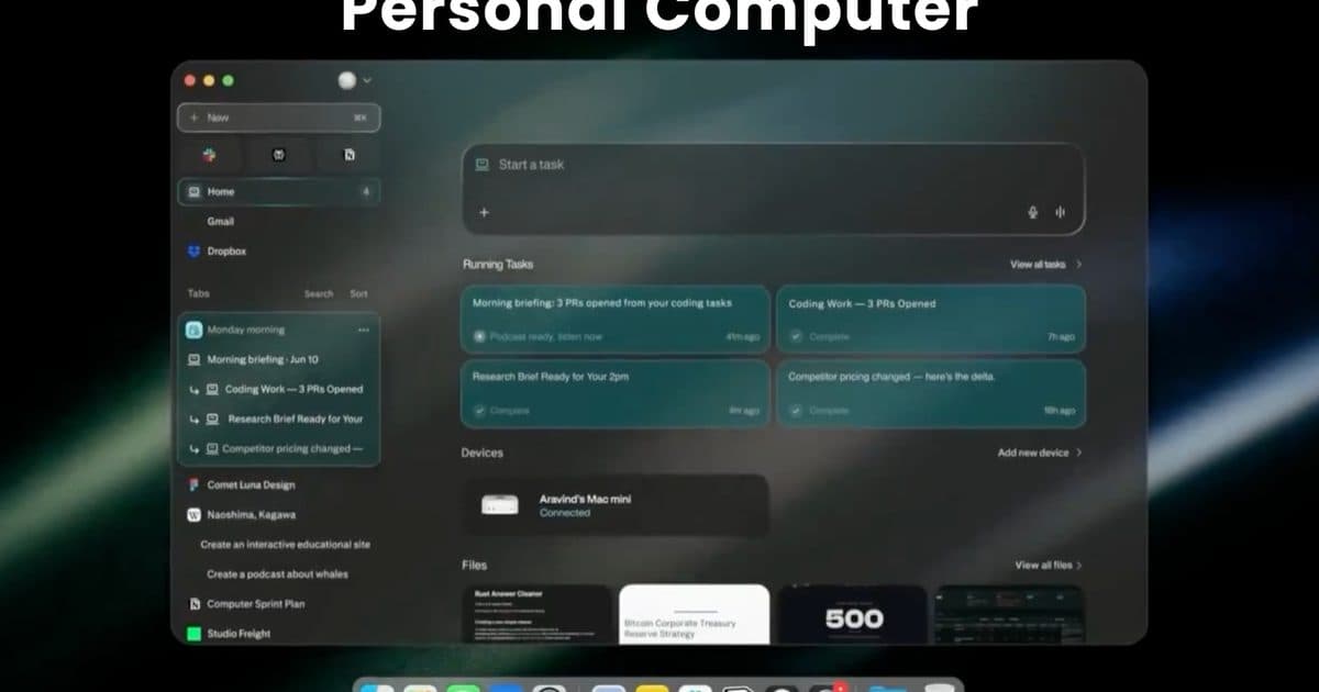 Perplexity's Personal Computer: What It Is and What It Costs