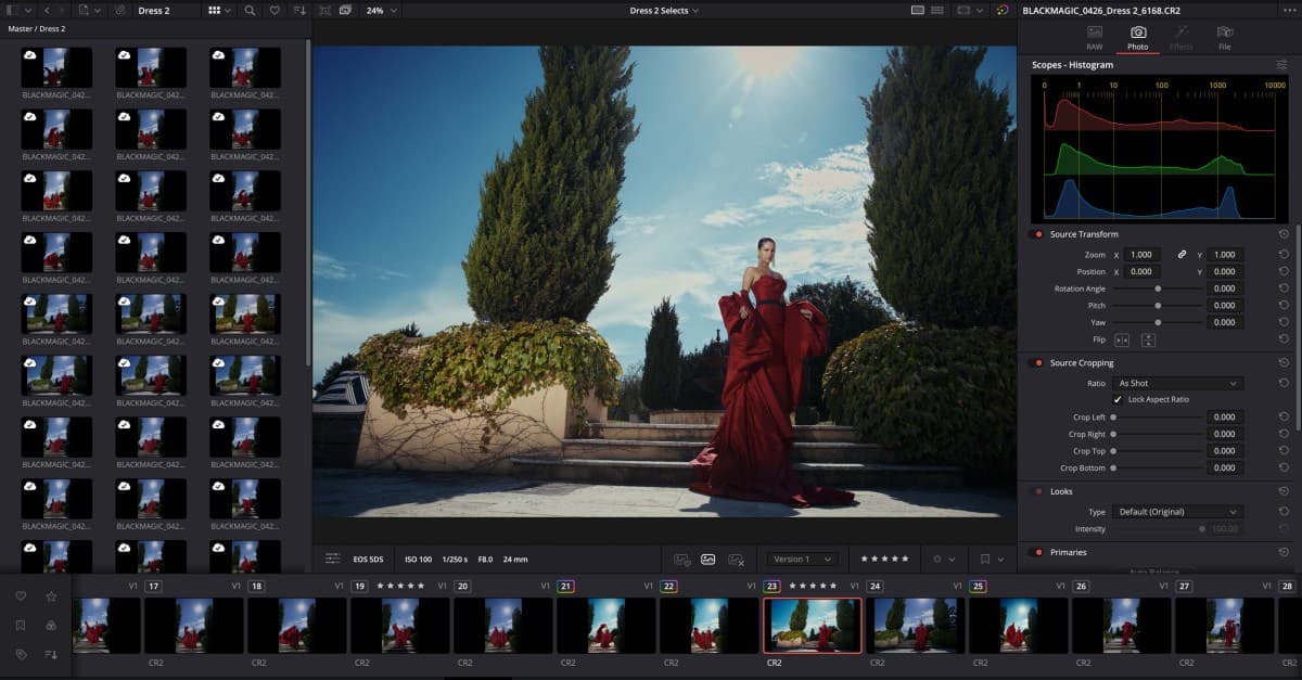 DaVinci Resolve Takes On Lightroom & Photoshop With New Photo Editor