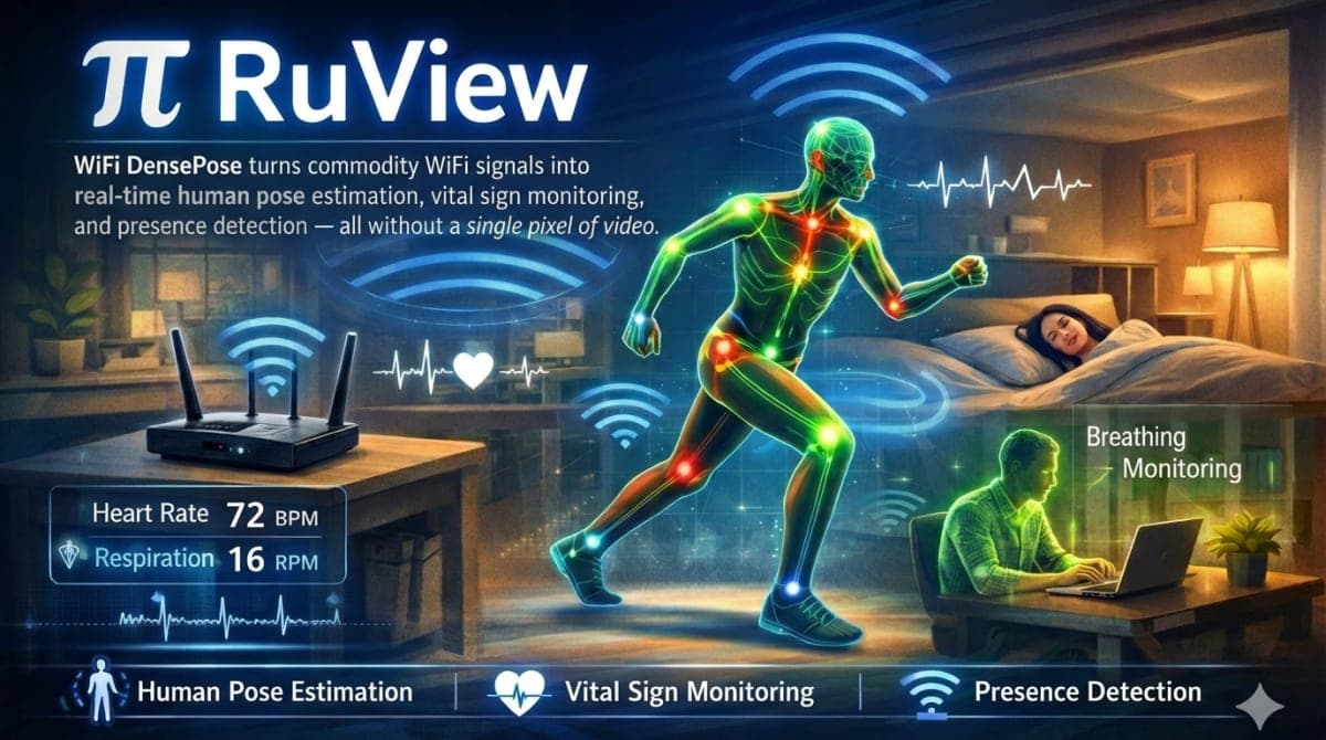 RuView detects presence and vitals with just WiFi.